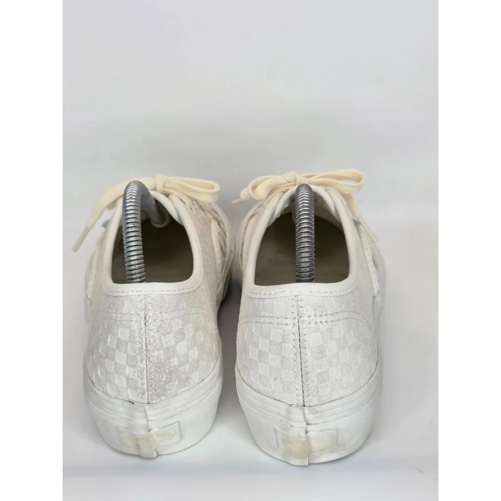 Vans Platform Woven Blanc De Blanc Checkerboard Unisex Sneakers 8M/9.5W - Picture 3 of 7